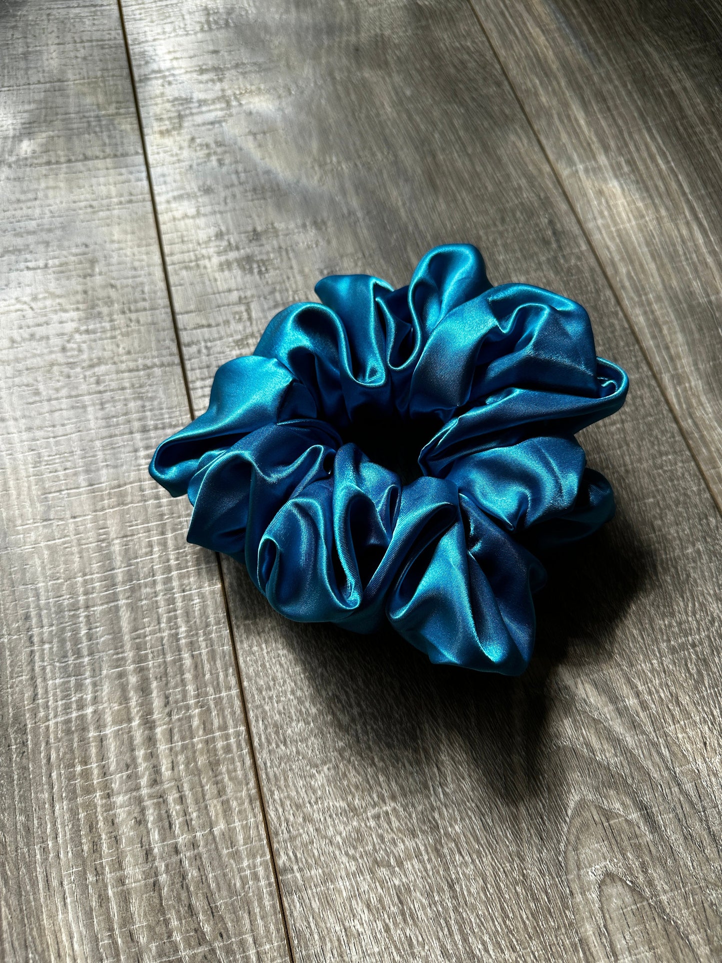 Aqua Blue Preppy Oversized Jumbo XL Satin Scrunchie | Bridal Gift | Bridesmaid Gift | Gifts for Her