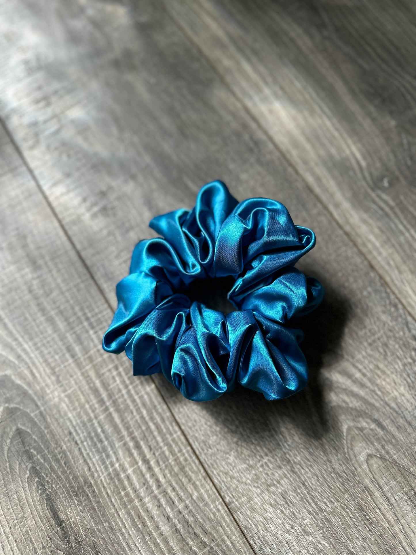 Aqua Blue Preppy Oversized Jumbo XL Satin Scrunchie | Bridal Gift | Bridesmaid Gift | Gifts for Her