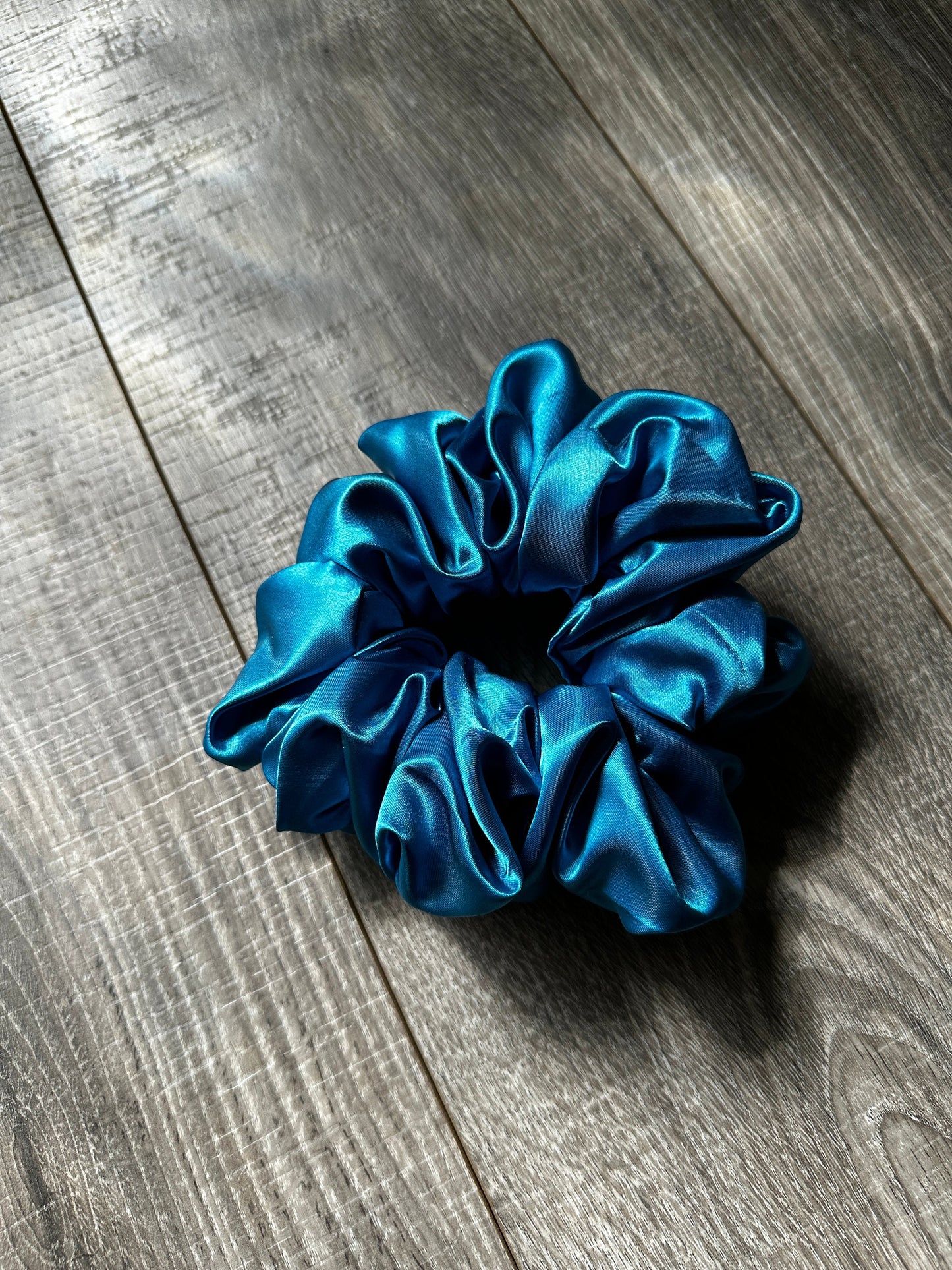 Aqua Blue Preppy Oversized Jumbo XL Satin Scrunchie | Bridal Gift | Bridesmaid Gift | Gifts for Her