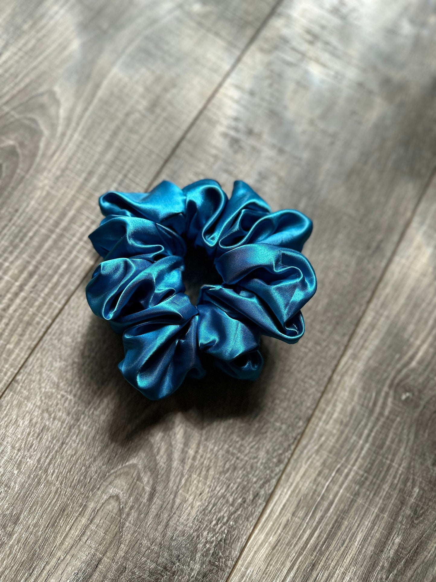 Aqua Blue Preppy Oversized Jumbo XL Satin Scrunchie | Bridal Gift | Bridesmaid Gift | Gifts for Her