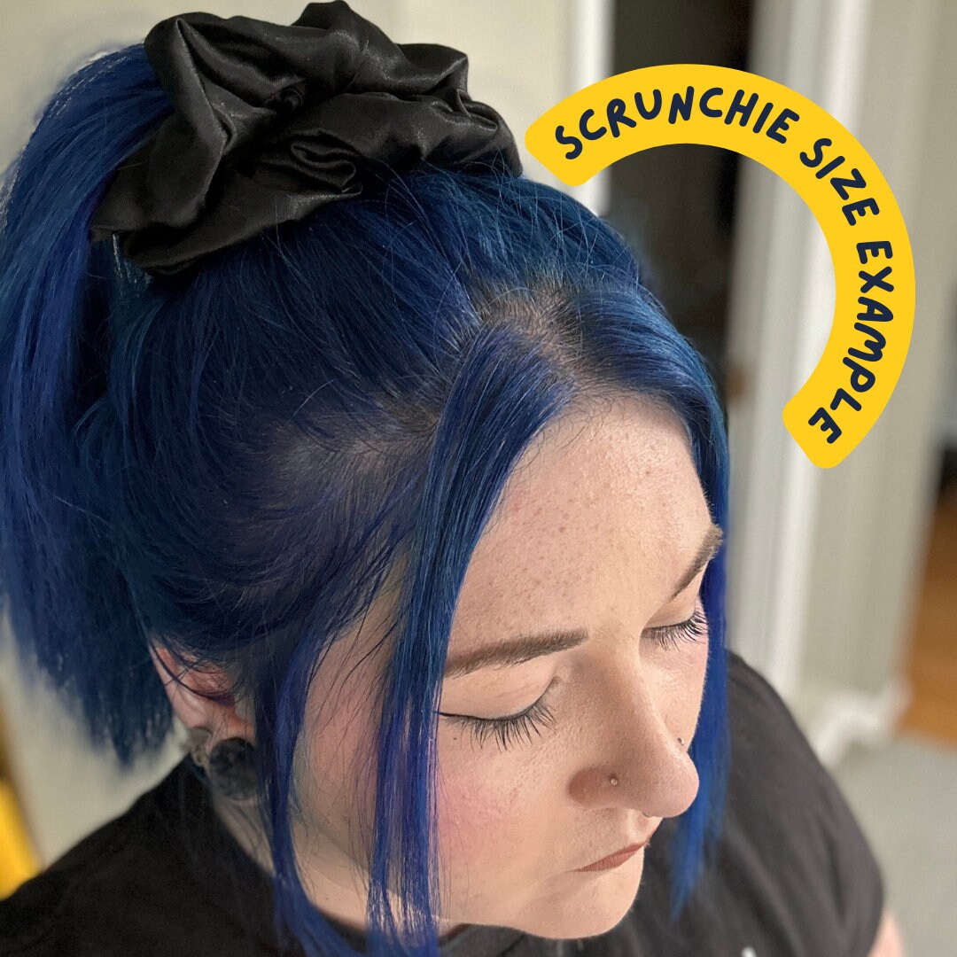 Bright Floral Oversized Jumbo XL Satin Scrunchie | Bridal Gifts | Bridesmaid Gift | Gifts for Her