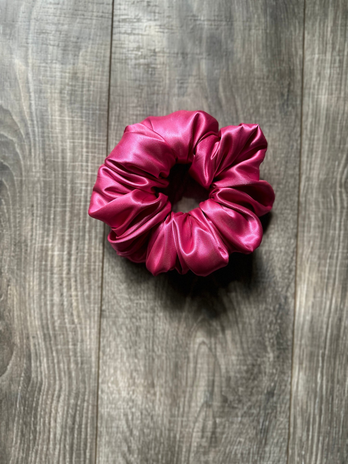 Hot Pink Soft Satin XL Jumbo Oversized Scrunchie | Bridal Gift | Bridesmaid Gift | Gifts for Her