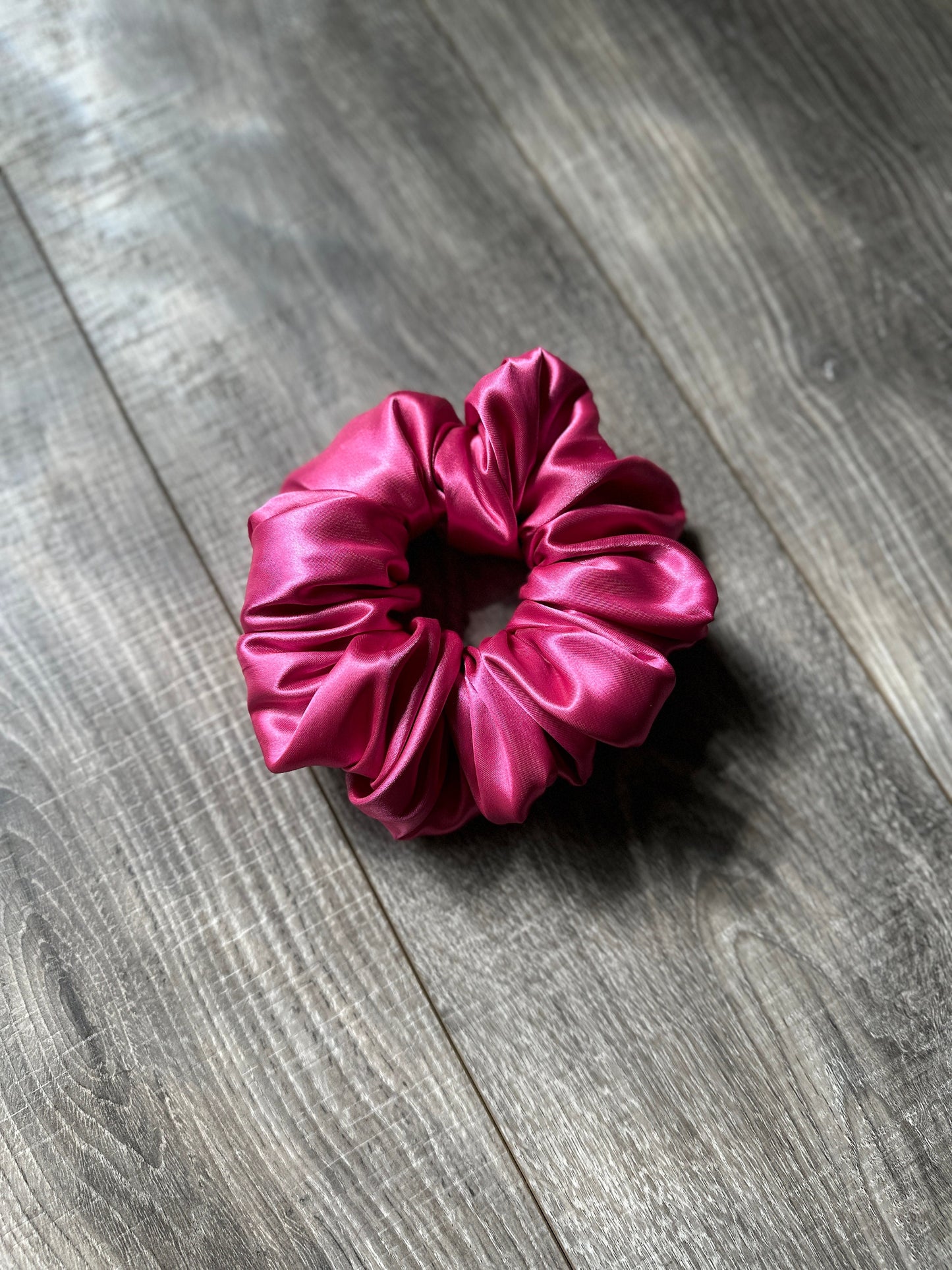 Hot Pink Soft Satin XL Jumbo Oversized Scrunchie | Bridal Gift | Bridesmaid Gift | Gifts for Her