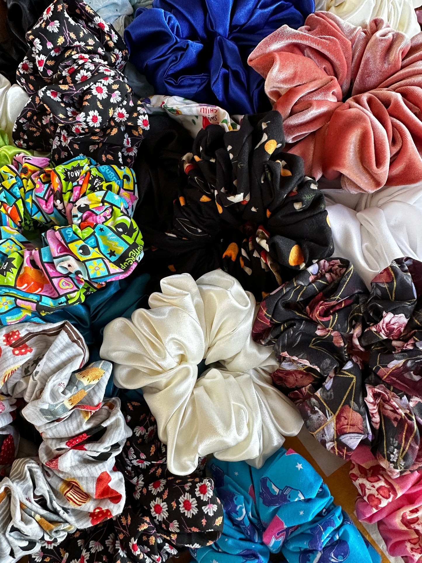 Mystery Bag of 5 Oversized Jumbo XL Scrunchies | Grab Bag | Bridal Gift | Bridesmaid Gift | Gifts for Her