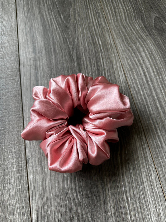 Pink Coquette Cottagecore Oversized Jumbo XL Satin Scrunchie | Bridal Gift | Bridesmaid Gift | Gifts for Her