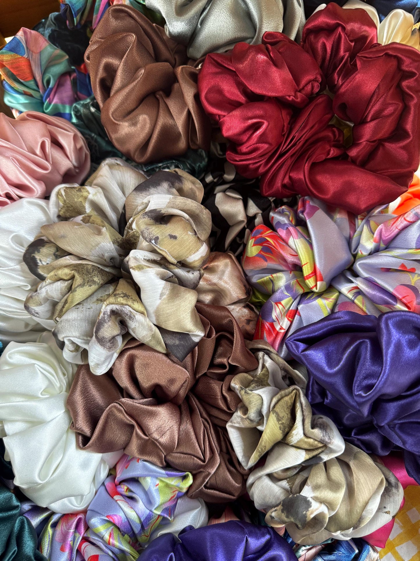 Mystery Bag of 5 Oversized Jumbo XL Scrunchies | Grab Bag | Bridal Gift | Bridesmaid Gift | Gifts for Her