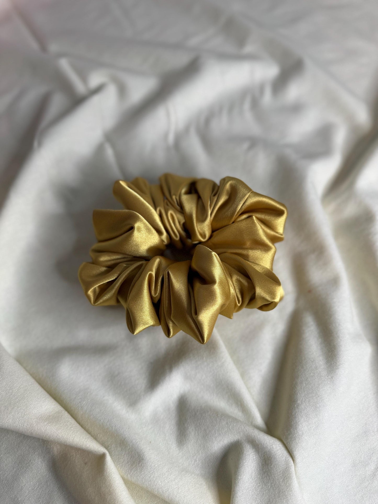 Gold Oversized Jumbo XL Satin Scrunchie | Bridal Gift | Bridesmaid Gift | Gifts for Her