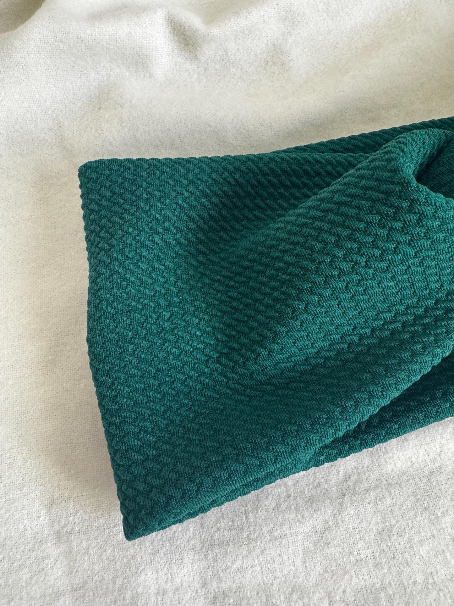 Forest Green Textured Twist Headband | Soft Headband | Hair Wrap | Headband for Women and Girls