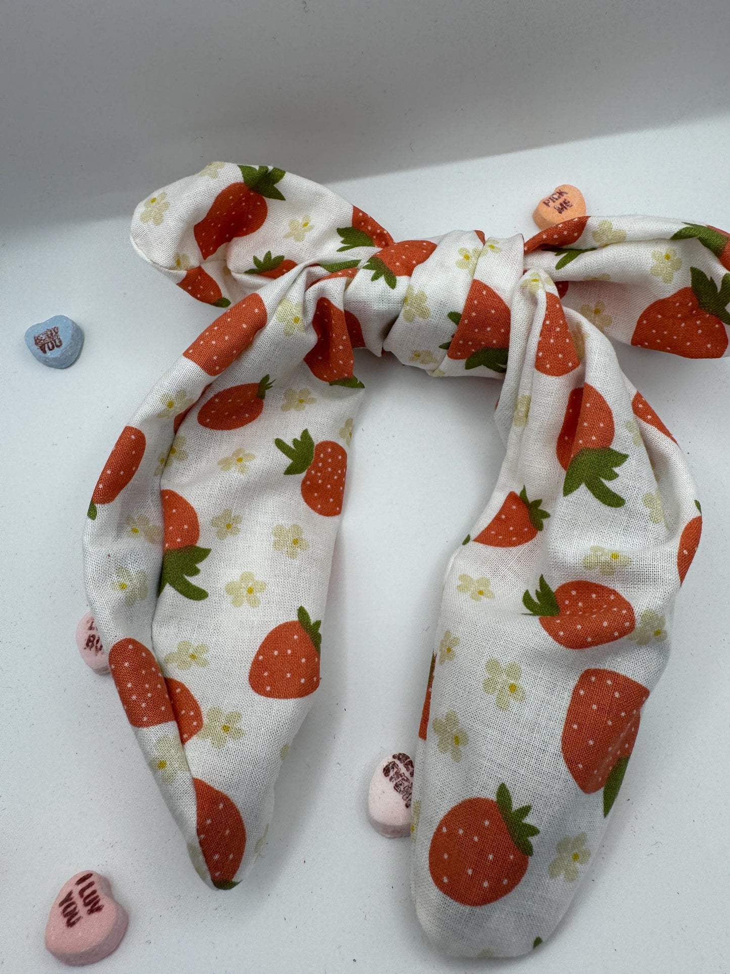 White Strawberry Botanical Headband | Hard Headband | Bow Headband| Headband for Women and Girls