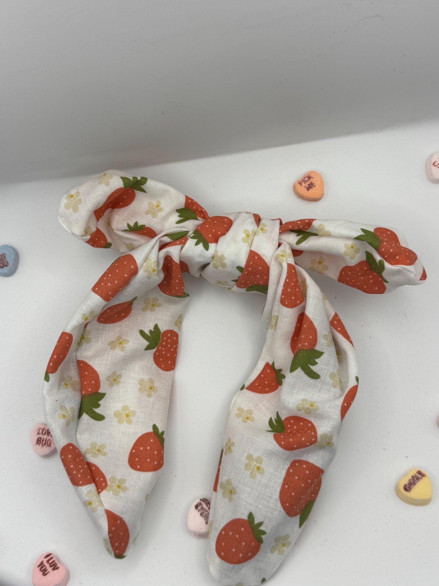 White Strawberry Botanical Headband | Hard Headband | Bow Headband| Headband for Women and Girls