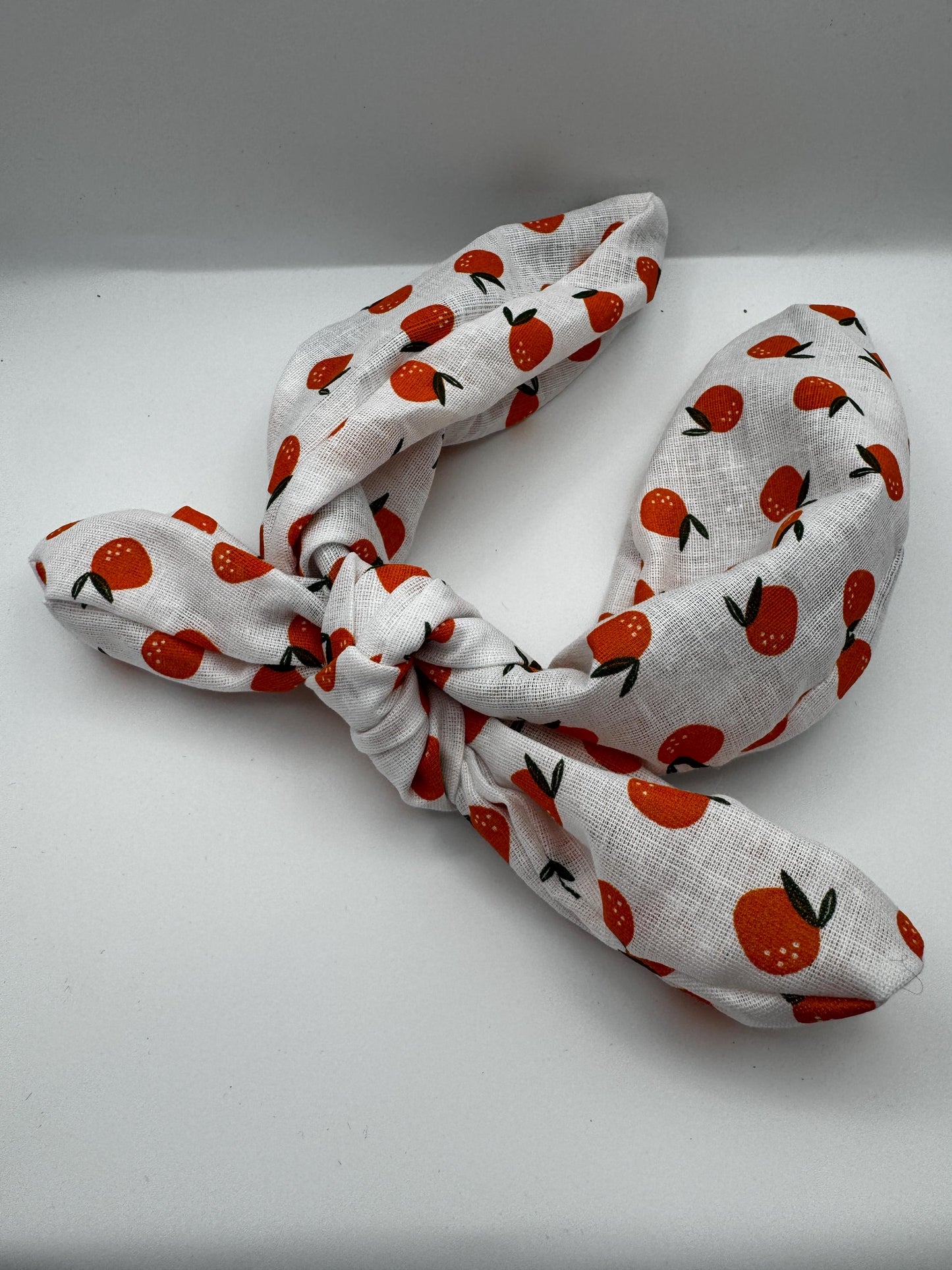 White Orange Headband | Hard Headband | Bow Headband| Headband for Women and Girls