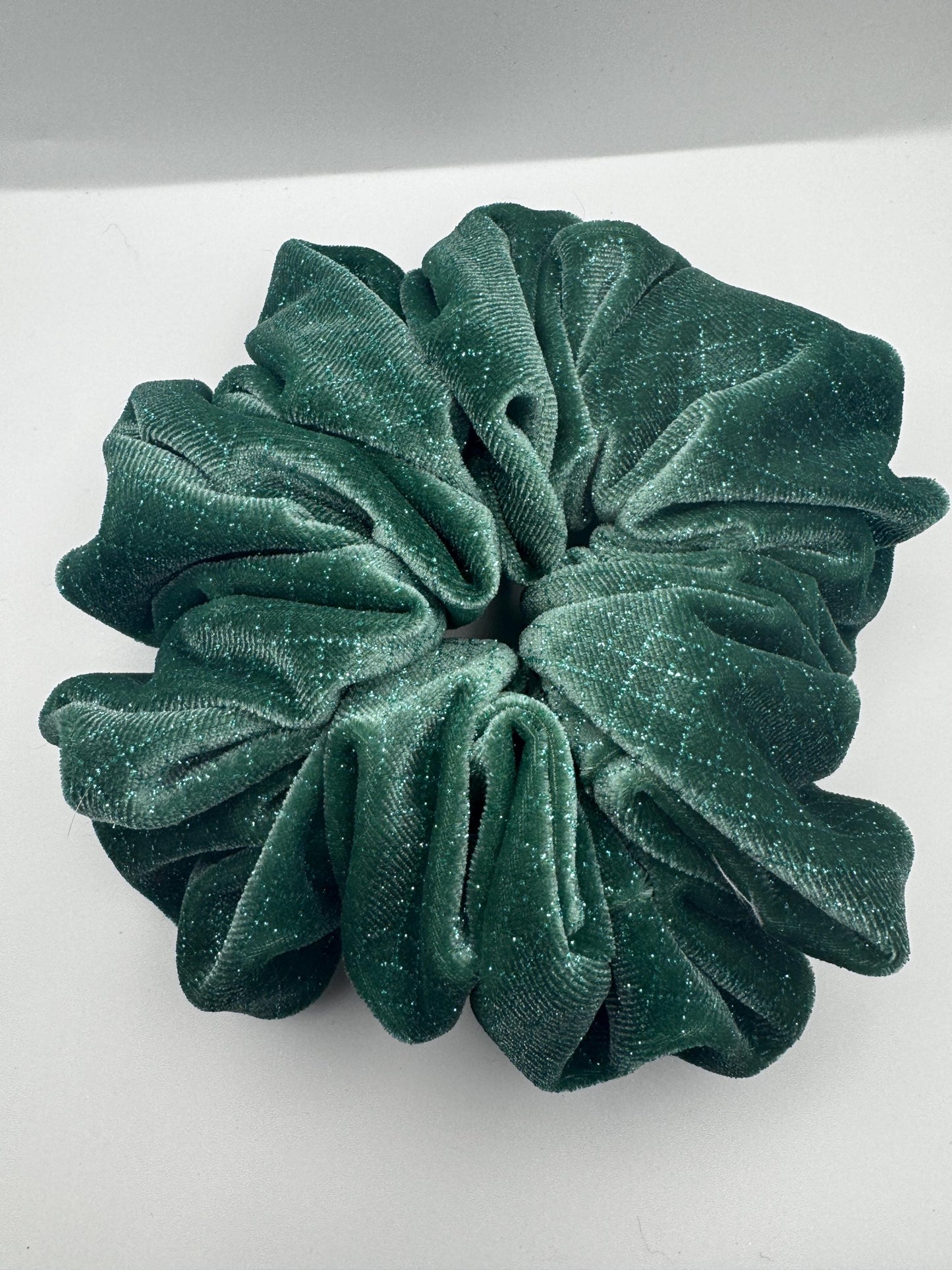 Green Glitter Wicked Inspired Velvet Oversized Jumbo XL Scrunchie | Bridal Gift | Bridesmaid Gift | Gifts for Her