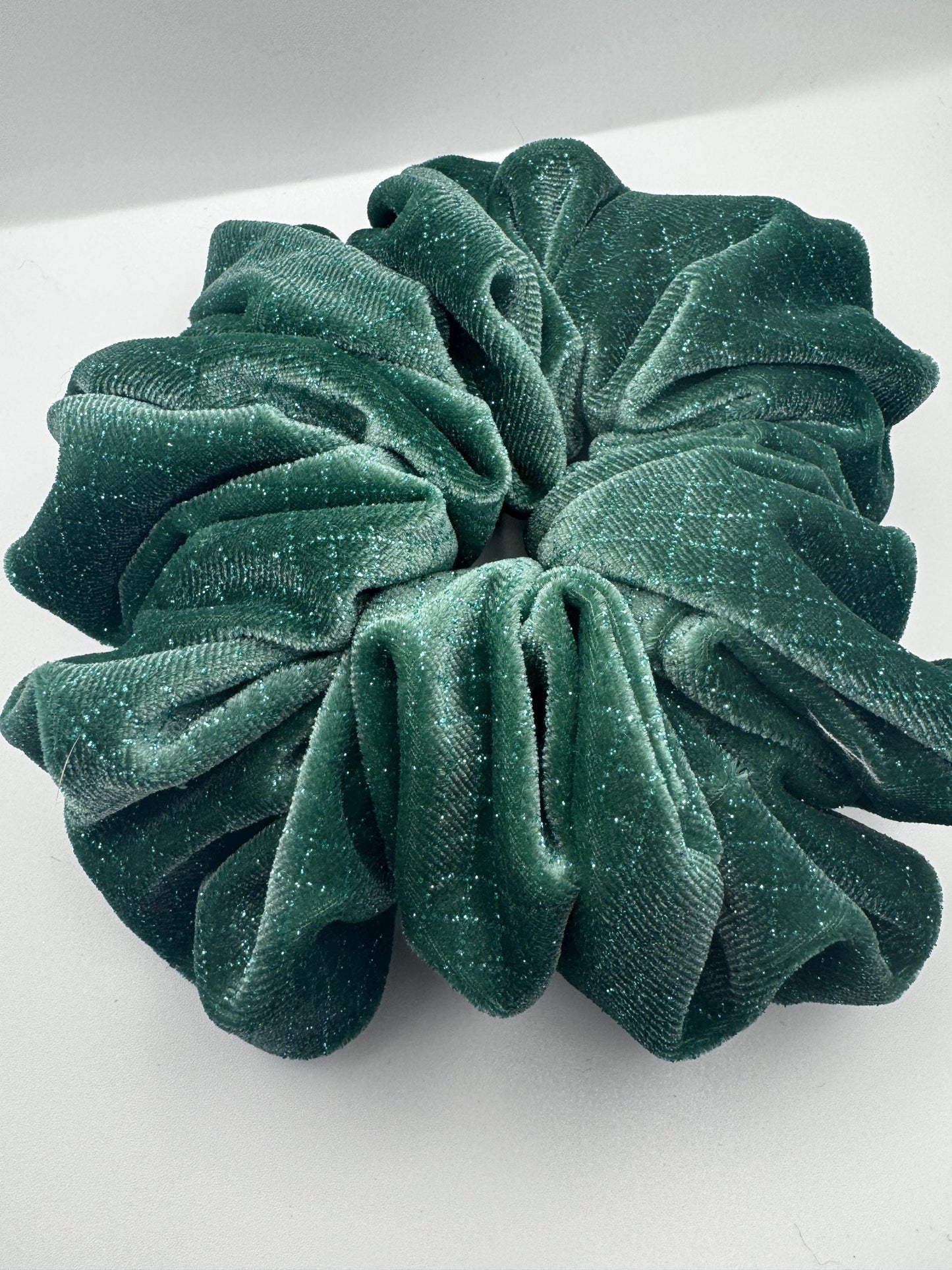Green Glitter Wicked Inspired Velvet Oversized Jumbo XL Scrunchie | Bridal Gift | Bridesmaid Gift | Gifts for Her