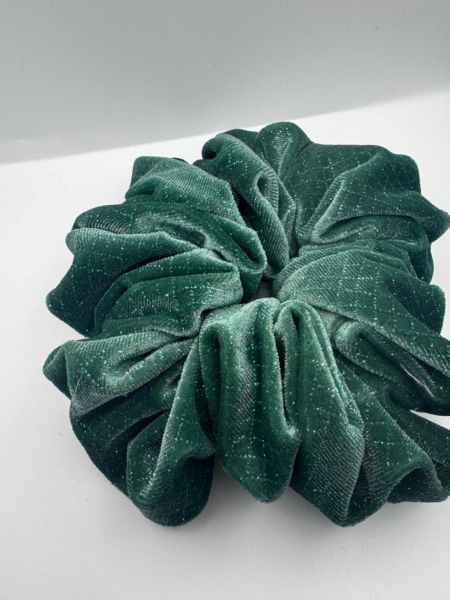Green Glitter Wicked Inspired Velvet Oversized Jumbo XL Scrunchie | Bridal Gift | Bridesmaid Gift | Gifts for Her