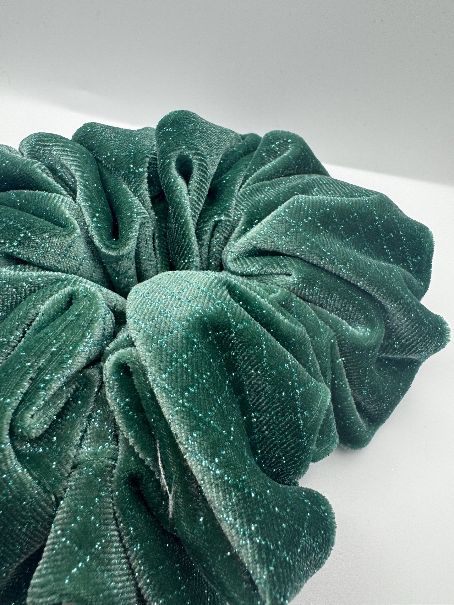 Green Glitter Wicked Inspired Velvet Oversized Jumbo XL Scrunchie | Bridal Gift | Bridesmaid Gift | Gifts for Her