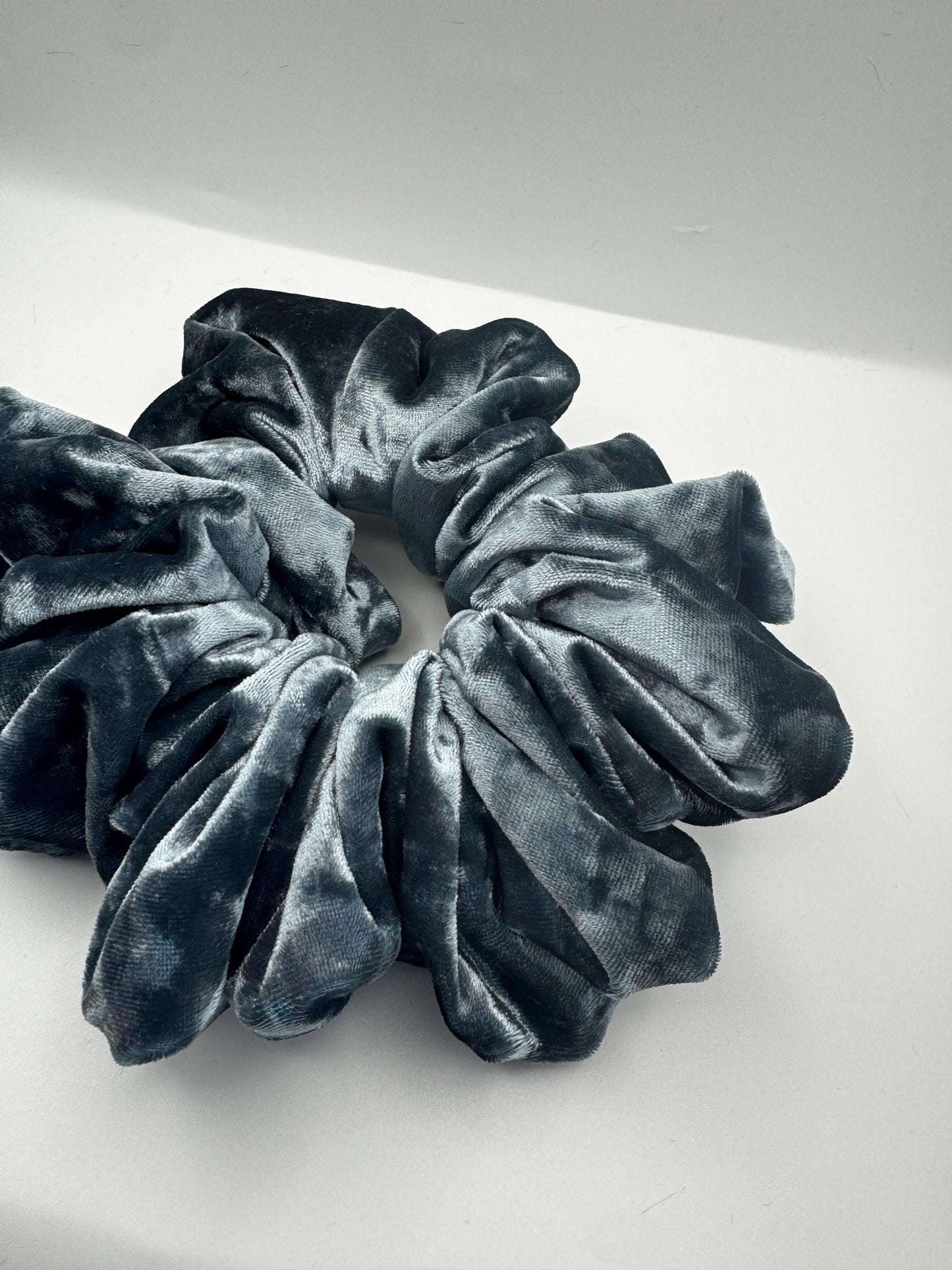 Blue Velvet Oversized Jumbo XL Scrunchie | Bridal Gift | Bridesmaid Gift | Gifts for Her