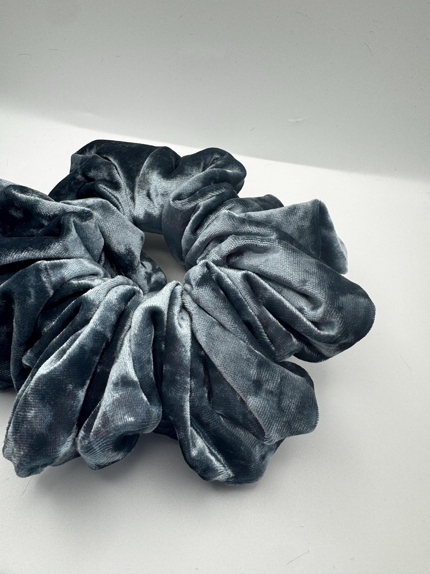 Blue Velvet Oversized Jumbo XL Scrunchie | Bridal Gift | Bridesmaid Gift | Gifts for Her