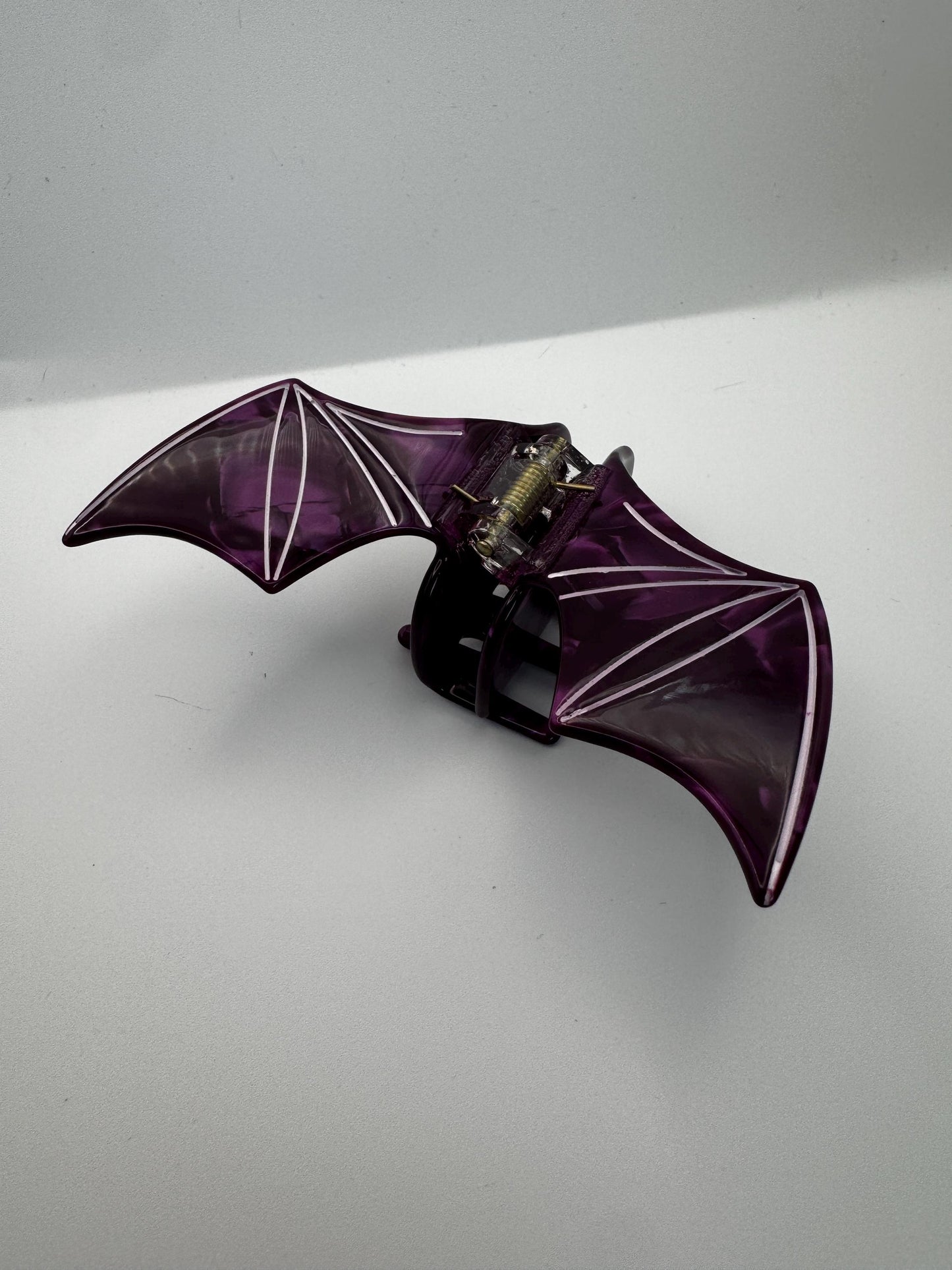 Purple Acetate Bat Wing Claw Clip| Hair Clip
