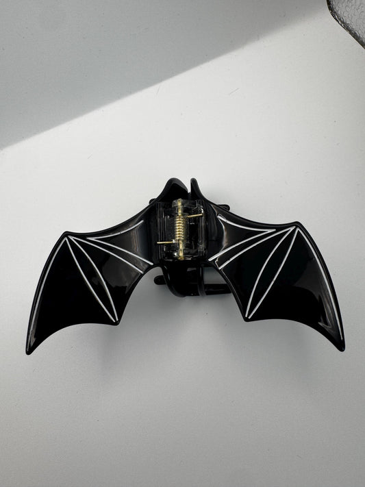 Black Acetate Bat Wing Claw Clip| Hair Clip