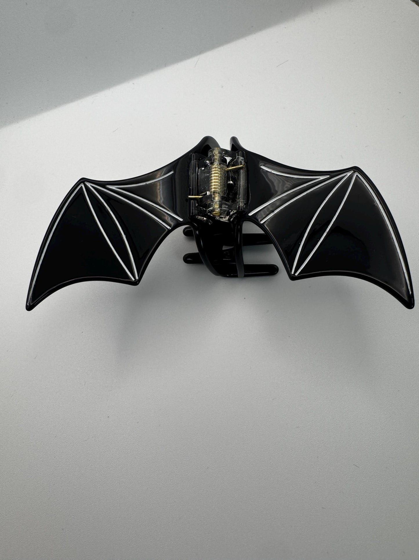 Black Acetate Bat Wing Claw Clip| Hair Clip