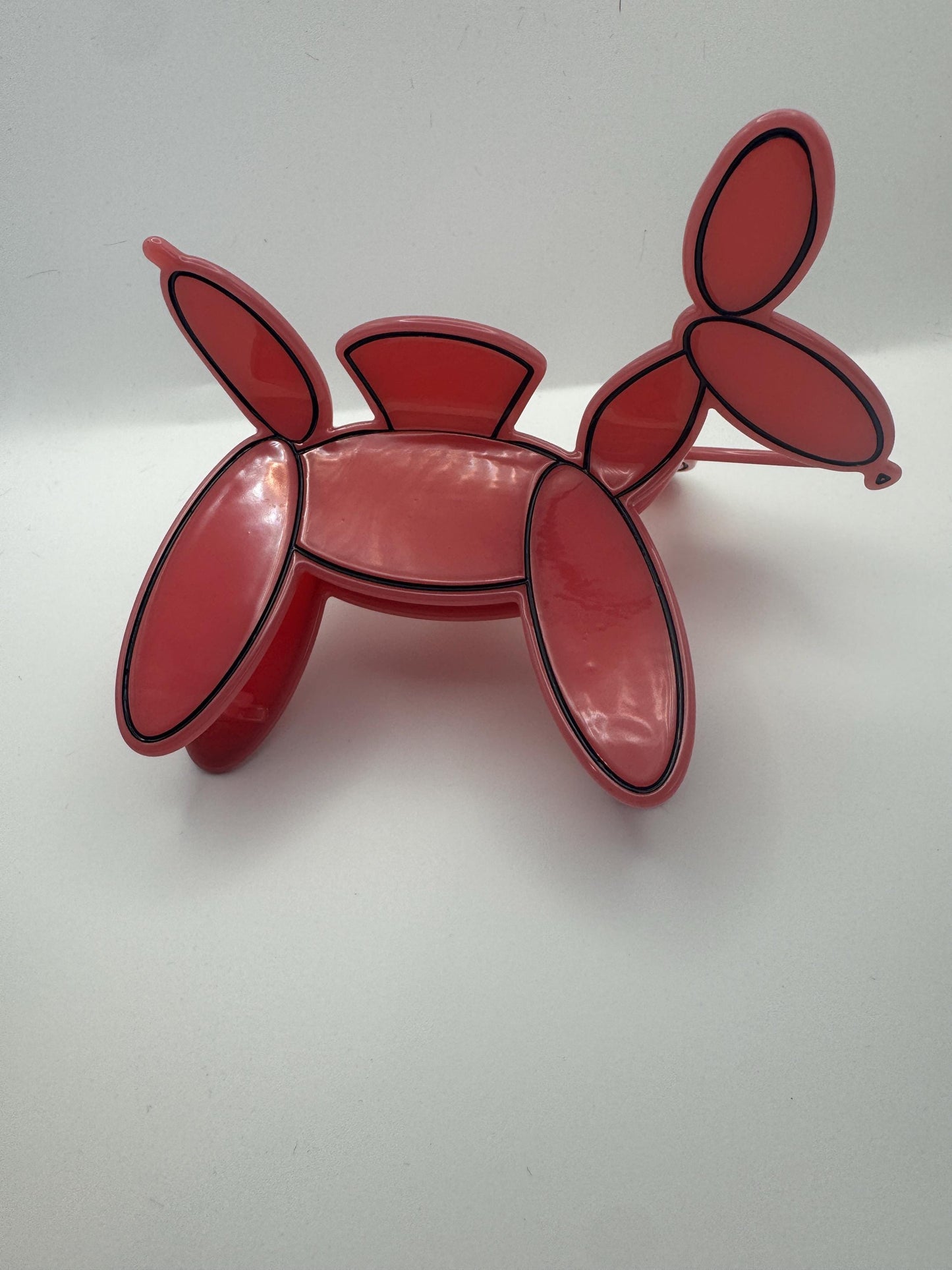Pink Balloon Dog Claw Clip| Hair Clip