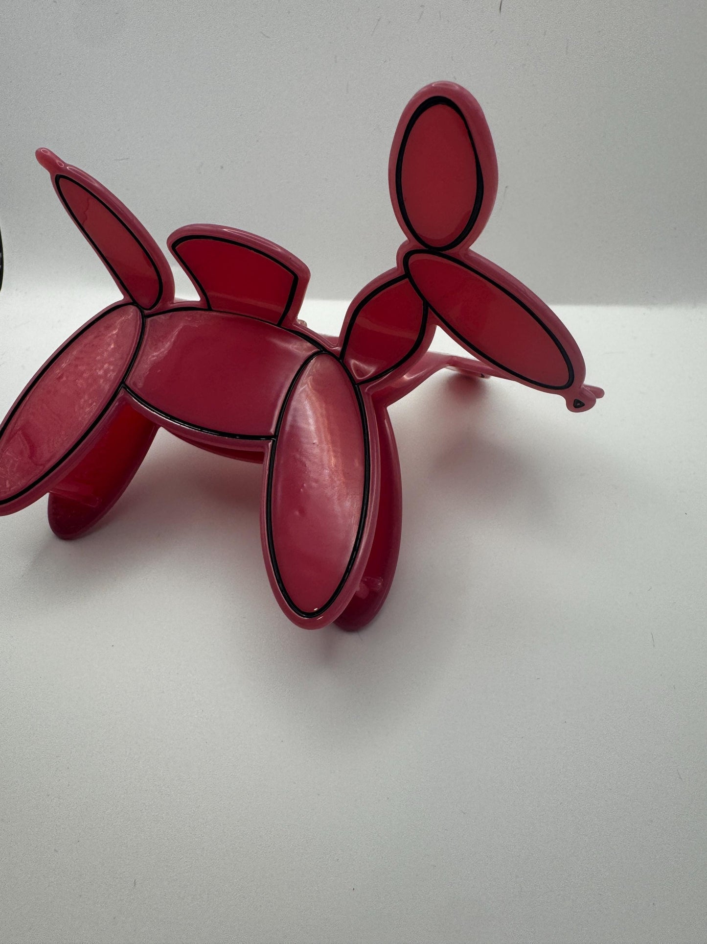 Pink Balloon Dog Claw Clip| Hair Clip