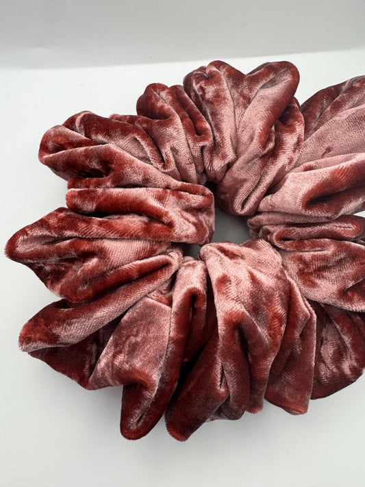 Rose Pink Velvet Oversized Jumbo XL Scrunchie | Bridal Gift | Bridesmaid Gift | Gifts for Her