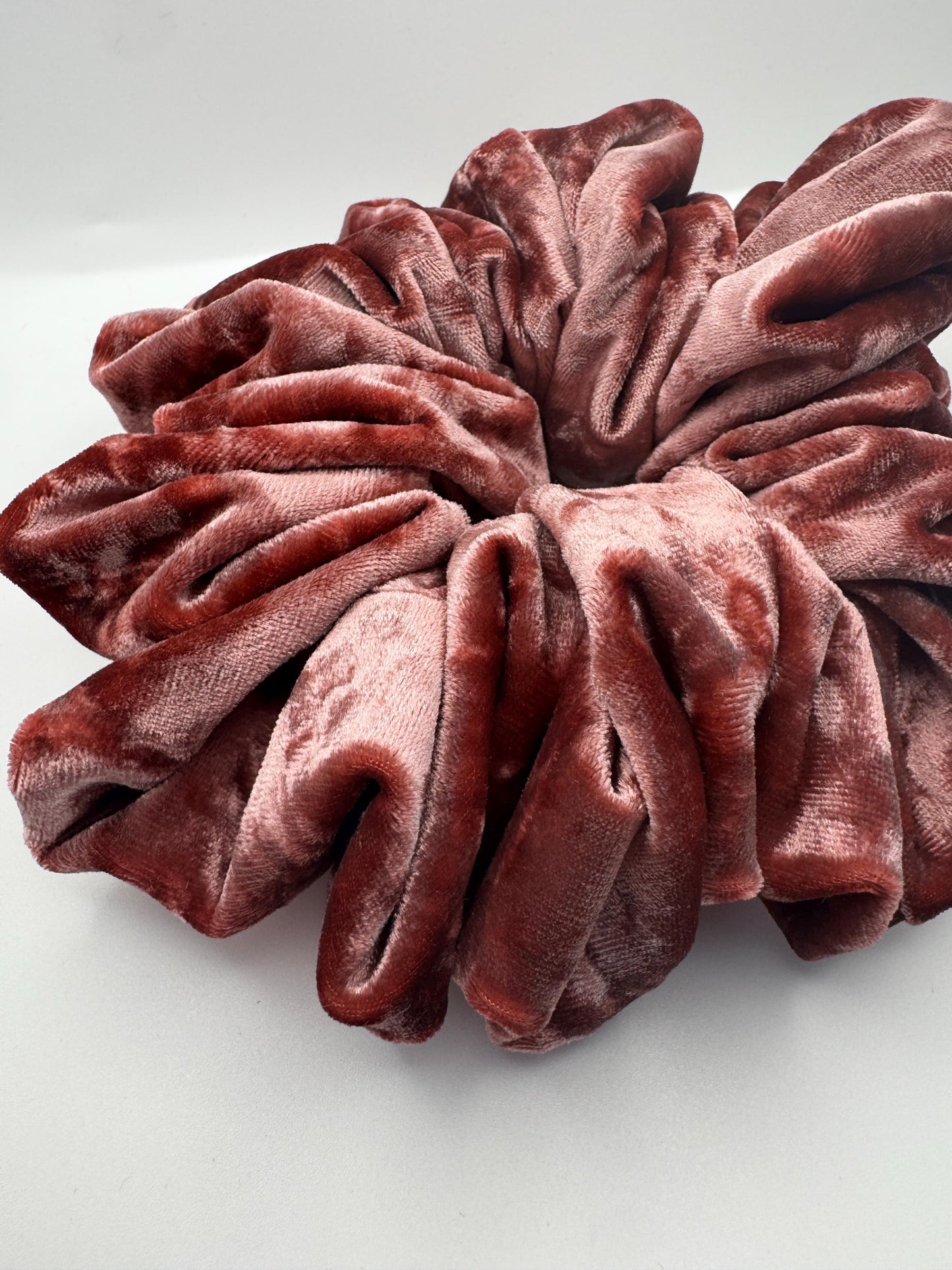Rose Pink Velvet Oversized Jumbo XL Scrunchie | Bridal Gift | Bridesmaid Gift | Gifts for Her