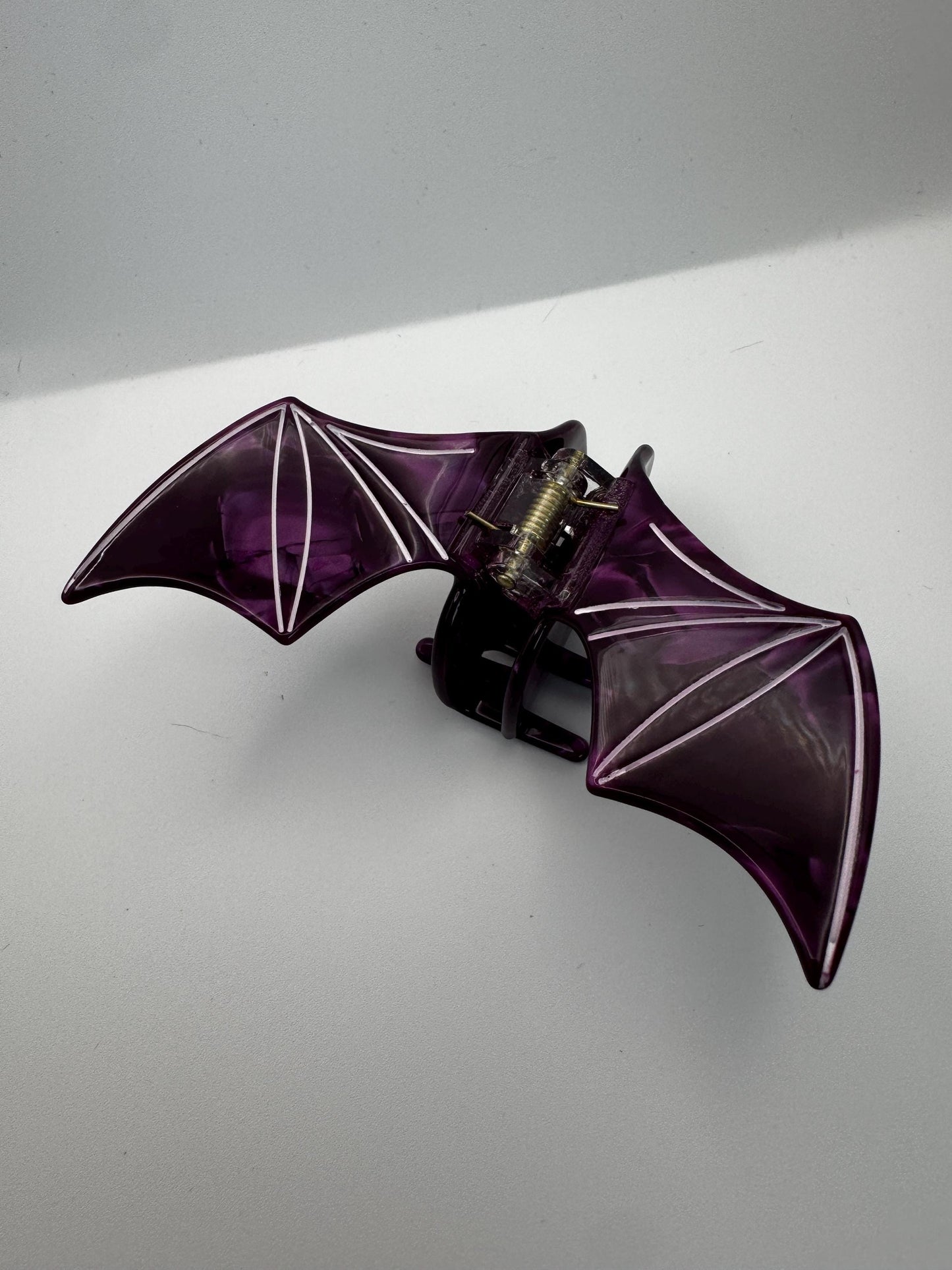 Purple Acetate Bat Wing Claw Clip| Hair Clip