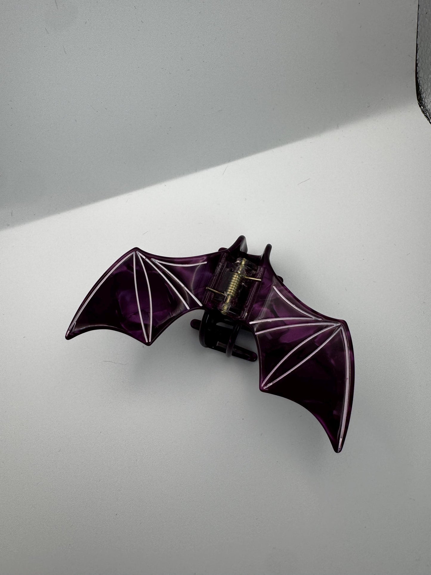 Purple Acetate Bat Wing Claw Clip| Hair Clip