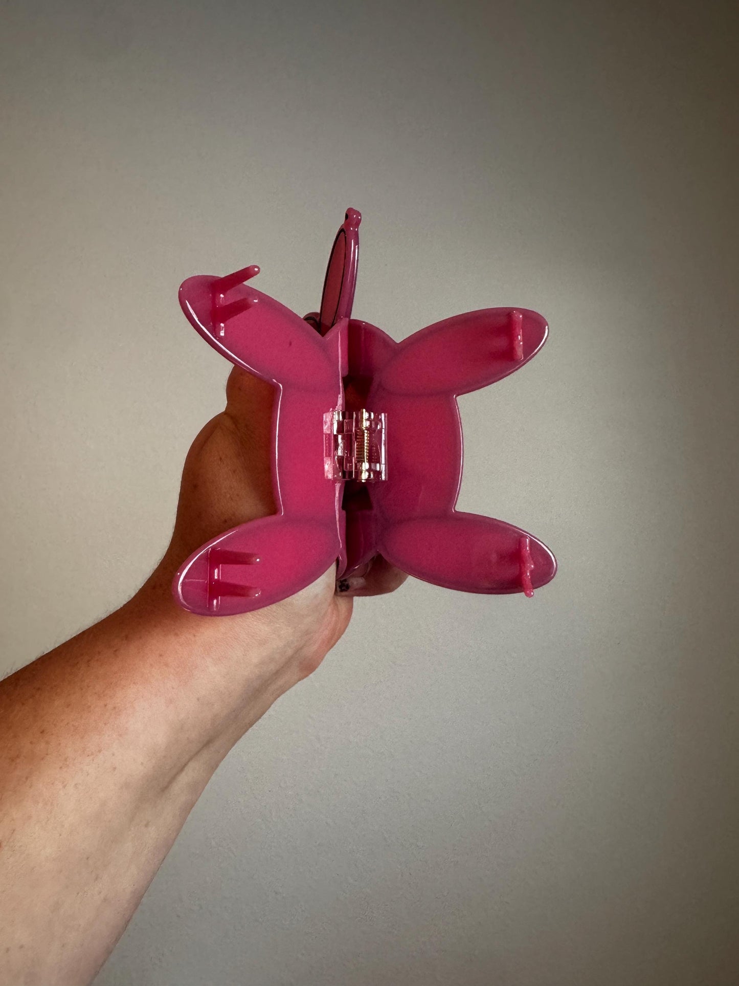 Pink Balloon Dog Claw Clip| Hair Clip