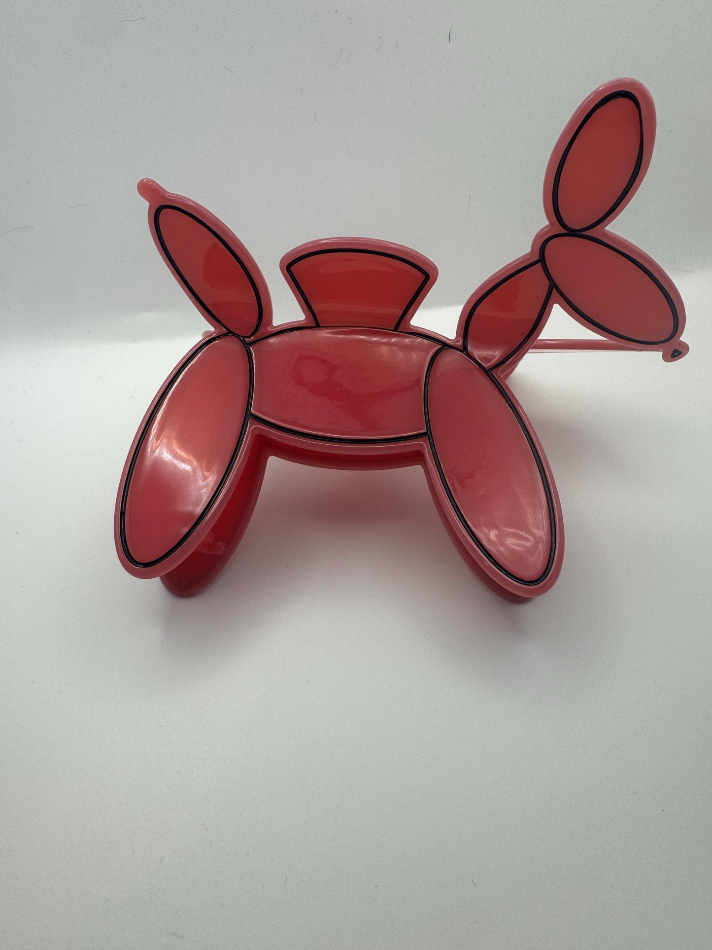 Pink Balloon Dog Claw Clip| Hair Clip