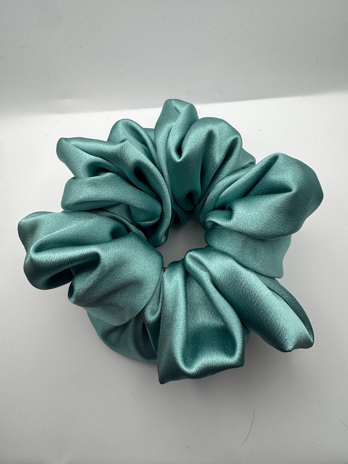Teal Blue Coastal Cowgirl Oversized Jumbo XL Satin Scrunchie | Bridal Gift | Bridesmaid Gift | Gifts for Her