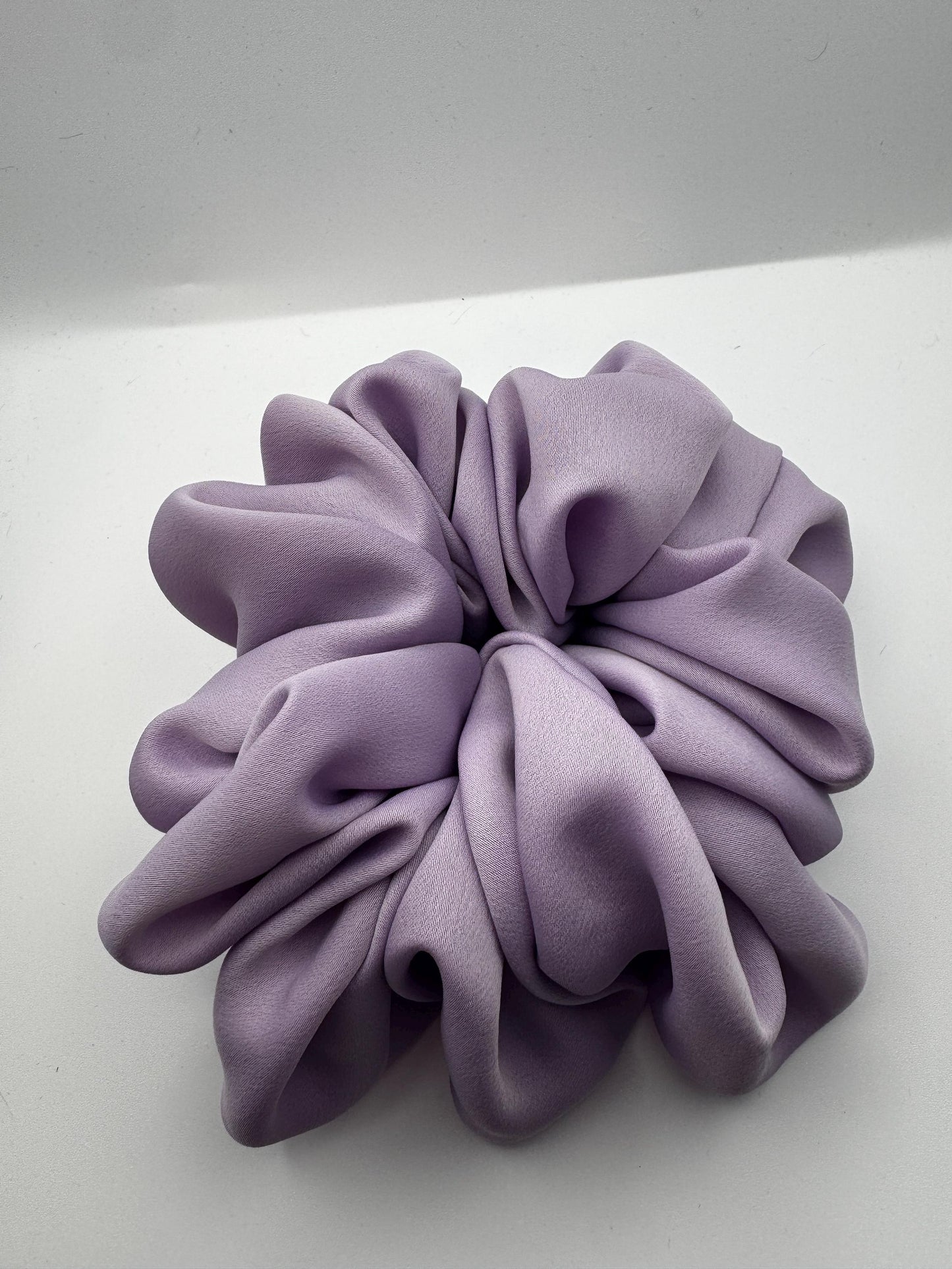 Soft Lavender Purple Rococo Coquette Oversized Jumbo XL Satin Scrunchie | Bridal Gift | Bridesmaid Gift | Gifts for Her