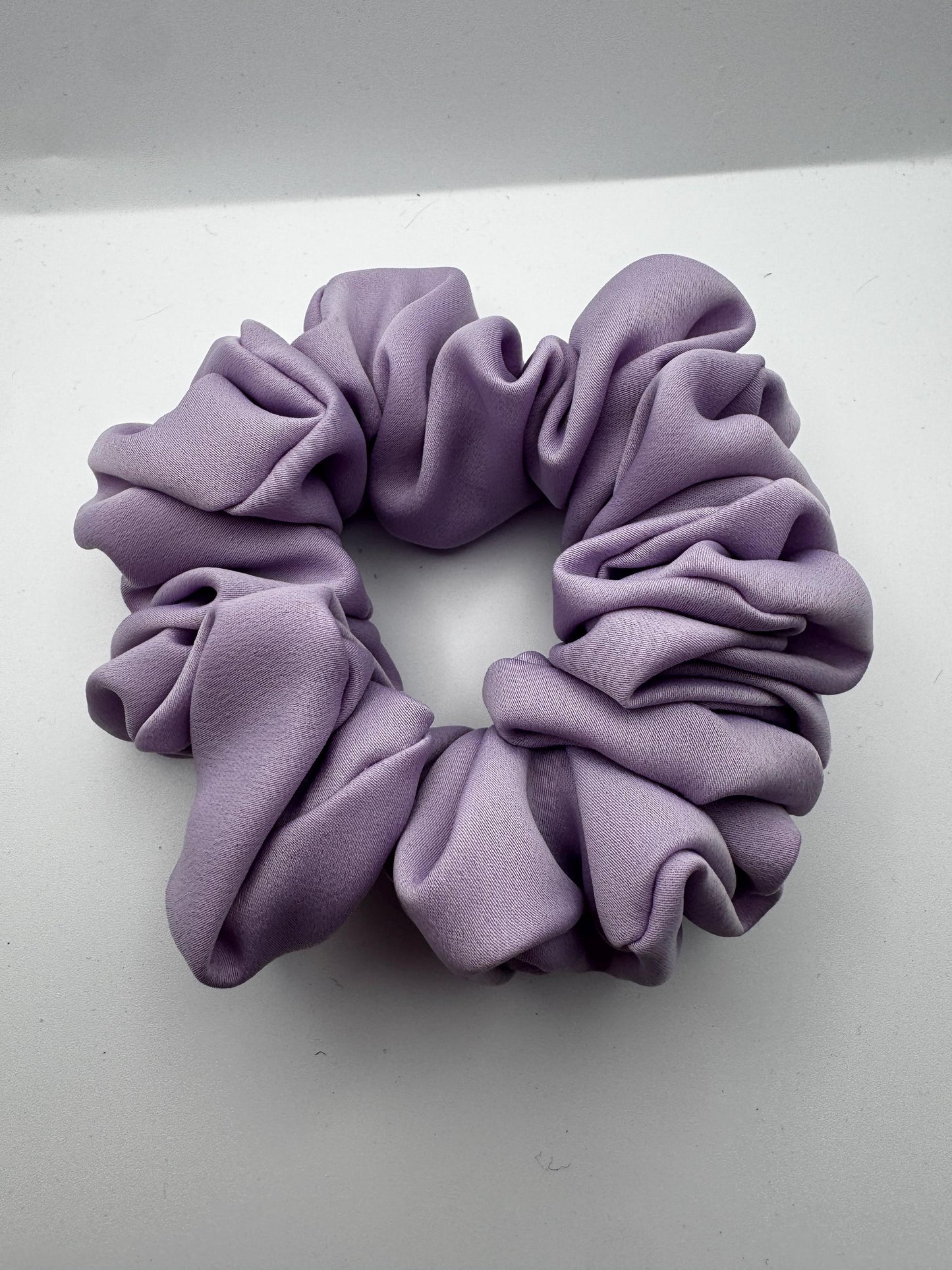 Soft Lavender Purple Rococo Coquette Regular Medium Size Satin Scrunchie | Bridal Gift | Bridesmaid Gift | Gifts for Her