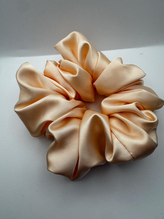 Rococo Peach Coquette Cottagecore Satin Scrunchie | Bridal Gift | Bridesmaid Gift | Gifts for Her