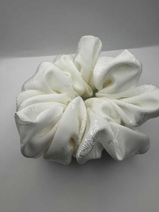 White Coquette Cottagecore Butterfly Satin Scrunchie | Bridal Gift | Bridesmaid Gift | Gifts for Her