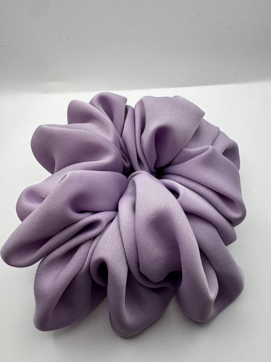 Soft Lavender Purple Rococo Coquette Oversized Jumbo XL Satin Scrunchie  | Bridal Gift | Bridesmaid Gift | Gifts for Her