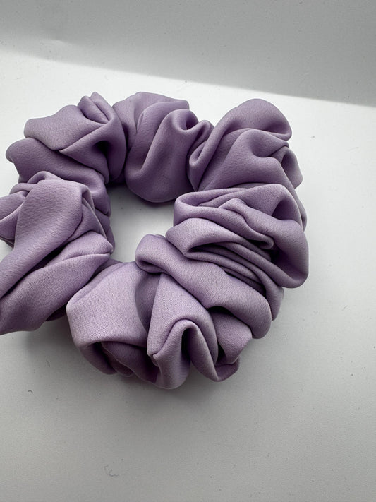 Soft Lavender Purple Rococo Coquette Regular Medium Size Satin Scrunchie  | Bridal Gift | Bridesmaid Gift | Gifts for Her